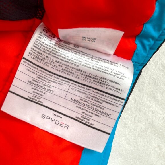 Spyder Mini Challenger Ski Snow Jacket Kids Boys Size 2 Blue Full Zip Thinsulate - Picture 3 of 13